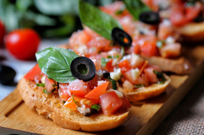 anthonys coal fired bruschetta starter